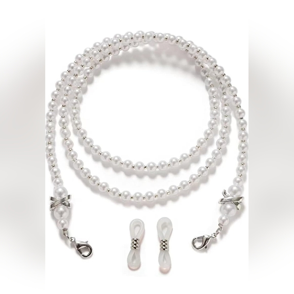 Pearl bead chain for women's glasses & masks - Picture 2 of 4
